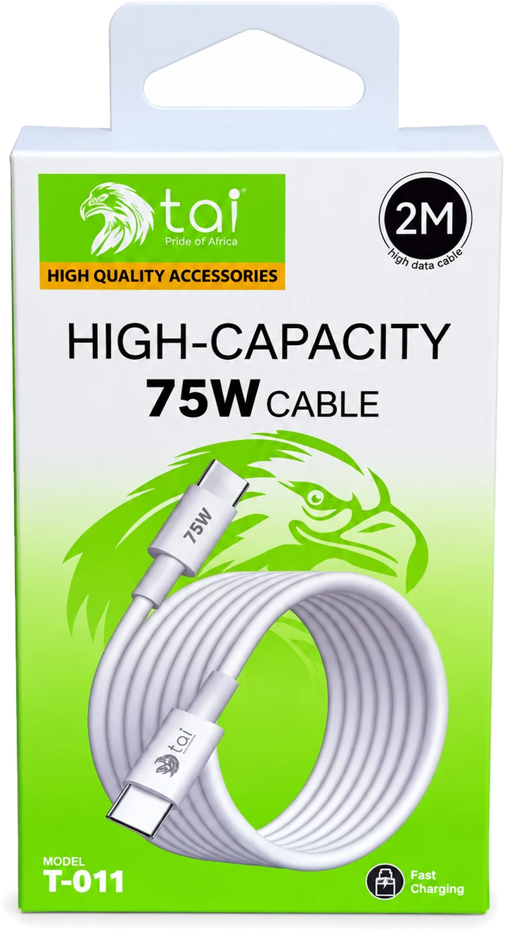 75W USB-C to USB-C Cable (2 m)