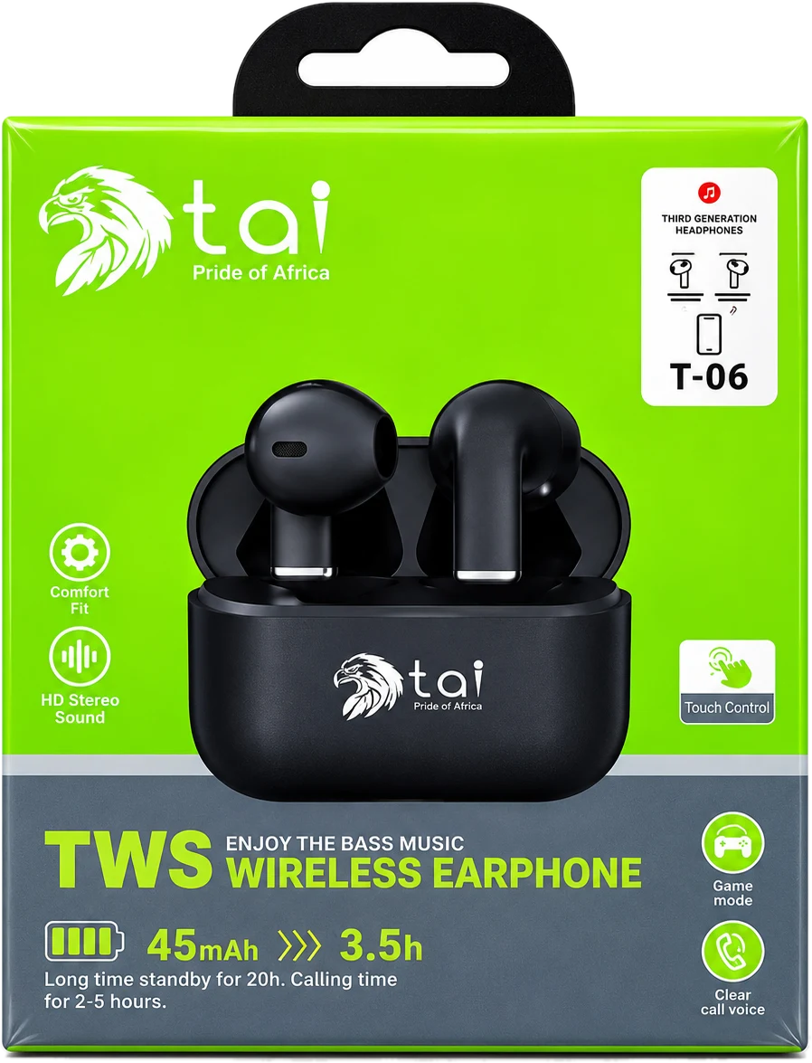 TWS Wireless Earphones (Black)
